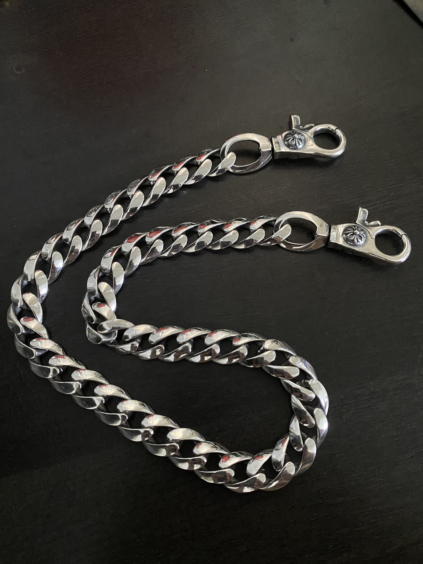 Chrome Hearts Silver Chain with Lobster Clasp